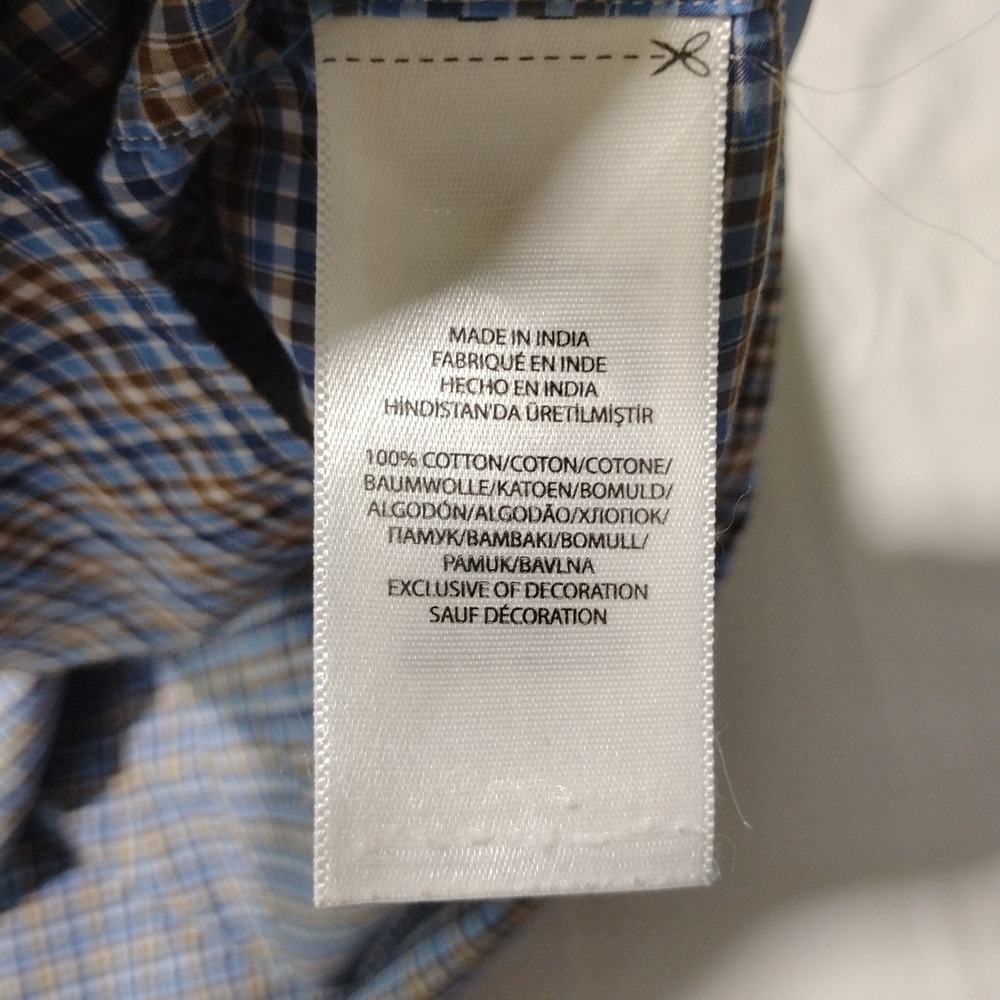 Ralph Lauren Plaid Shirt Men's 2XB Big‎ Long Sleeve Shirt Stretch Cotton Pony - Picture 11 of 14
